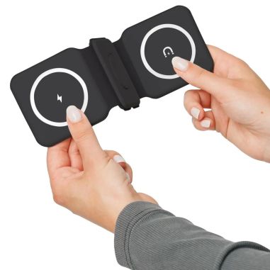 Cargador inalámbrico Trigo | Reciclado | 3-en-1 Ecológico Personalizado 101514191