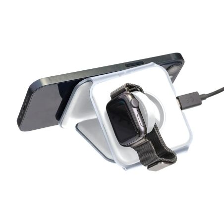 Cargador inalámbrico Trigo 3 en 1 magnético y plegable
