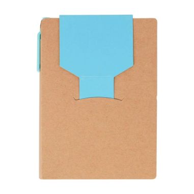 Cuaderno A6 Quillo de cartón reciclado con bolígrafo y notas