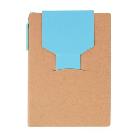 Cuaderno A6 Quillo de cartón reciclado con bolígrafo y notas