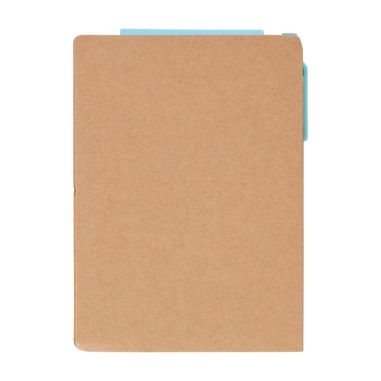 Cuaderno A6 Quillo de cartón reciclado con bolígrafo y notas