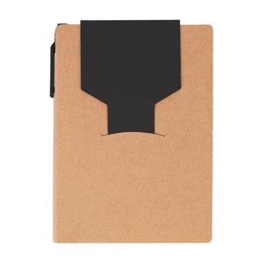 Cuaderno A6 Quillo de cartón reciclado con bolígrafo y notas