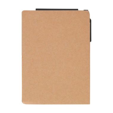 Cuaderno A6 Quillo de cartón reciclado con bolígrafo y notas