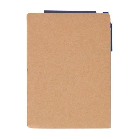 Cuaderno A6 Quillo de cartón reciclado con bolígrafo y notas