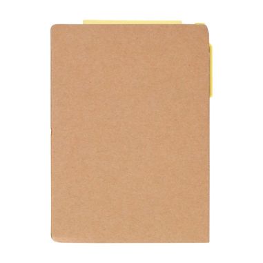 Cuaderno A6 Quillo de cartón reciclado con bolígrafo y notas
