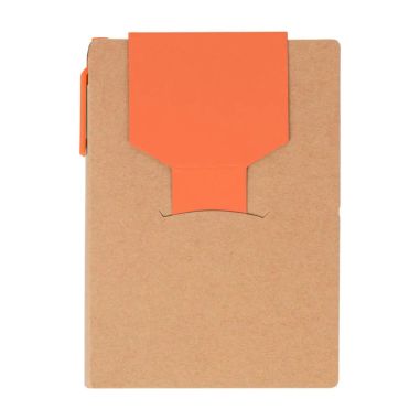 Cuaderno A6 Quillo de cartón reciclado con bolígrafo y notas