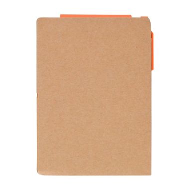 Cuaderno A6 Quillo de cartón reciclado con bolígrafo y notas