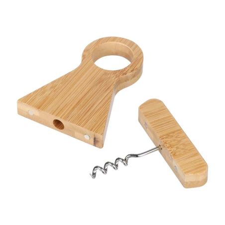 Soporte para botella de vino Vincio | Bambú reciclado Ecológico Personalizado 101514194