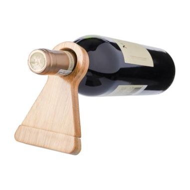 Soporte para botella de vino Vincio | Bambú reciclado Ecológico Personalizado 101514194