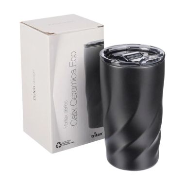 Vaso termo inox reciclado 400 ml cerámico Coppertech tapa