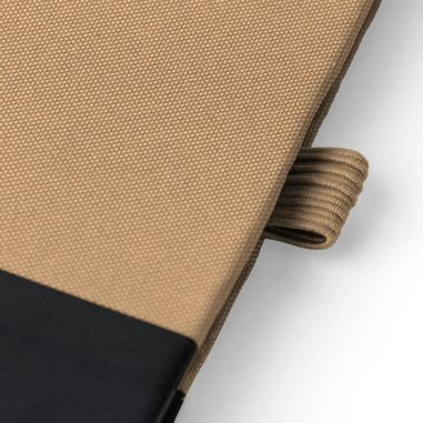 Cuaderno rPET A5 80p 70gsm PU grabado láser soporte