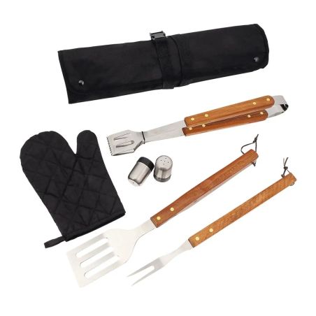 Set barbacoa 7 accesorios en estuche 600D