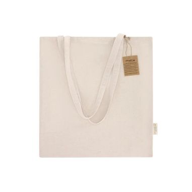 Bolsa algodón orgánico 140g/m2 fuelle asas 70cm 8 kg