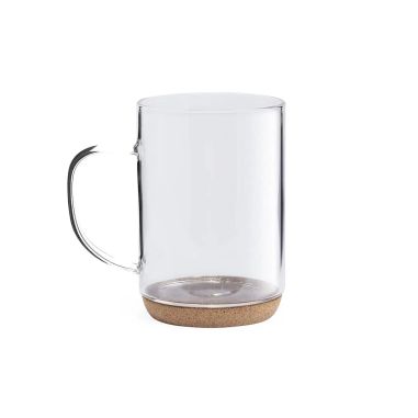 Taza borosilicato 450 ml base corcho