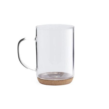 Taza borosilicato 450 ml base corcho