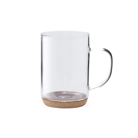 Taza borosilicato 450 ml base corcho