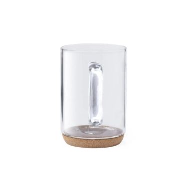 Taza borosilicato 450 ml base corcho