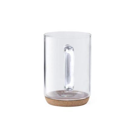 Taza borosilicato 450 ml base corcho