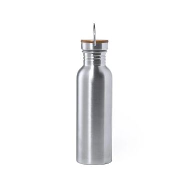 Bidón acero inox 800 ml tapón bambú