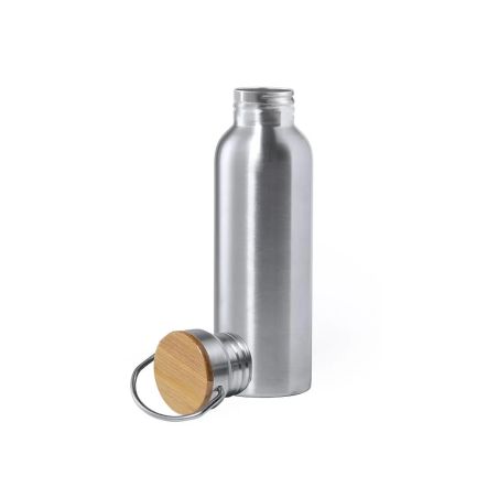 Bidón acero inox 800 ml tapón bambú