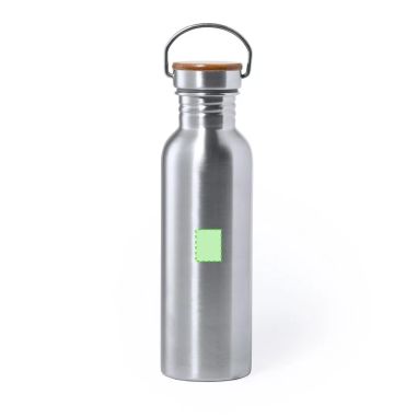 Bidón acero inox 800 ml tapón bambú