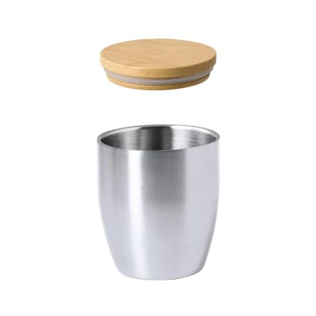 Vaso térmico acero bambú 280 ml