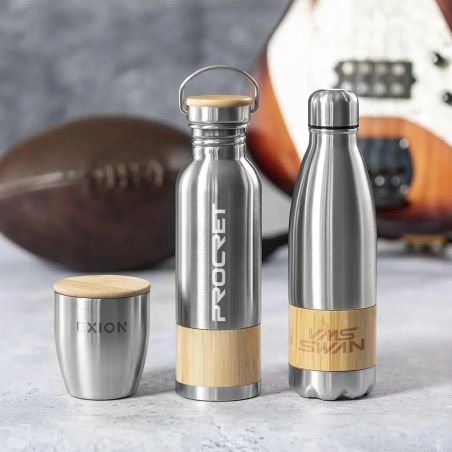 Vaso térmico acero bambú 280 ml
