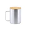 Taza térmica acero inox 350 ml tapa bambú FSC caja eco - Imagen 5