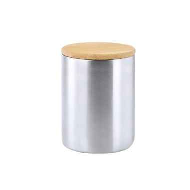 Taza térmica acero inox 350 ml tapa bambú FSC caja eco