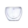 Set 2 tazas borosilicato 90 ml doble pared posavasos bambú - Imagen 9