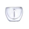 Set 2 tazas borosilicato 90 ml doble pared posavasos bambú - Imagen 11