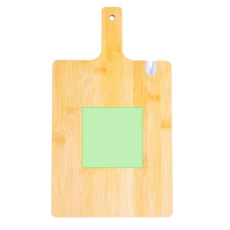 Tabla bambú con afilador integrado mango y caja kraft