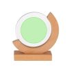 Placa trofeo cristal circular base madera - Imagen 4