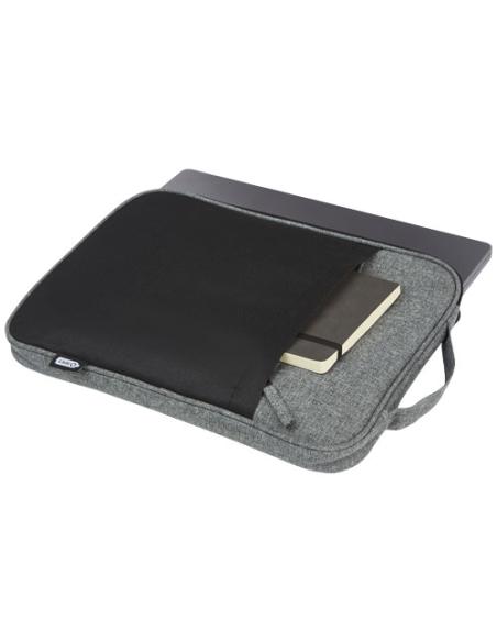 Funda para portátil de 14" reciclada GRS en dos tonos de 2,5 L "Riclaom"