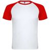 Camiseta deportiva unisex manga corta raglan contraste - Imagen 48