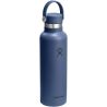 Botella de agua Hydra Flask de acero inoxidable con aislamiento térmico, boca estándar, 621 ml, con tapón con pajita Ecológica P - Imagen 8