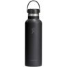 Botella de agua Hydra Flask de acero inoxidable con aislamiento térmico, boca estándar, 621 ml, con tapón con pajita Ecológica P - Imagen 14