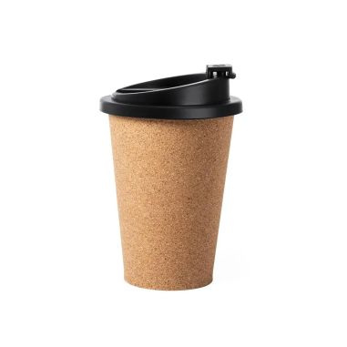Vaso térmico de corcho 350 ml con tapa dosificadora