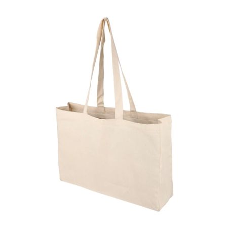 Bolsa de algodón 220 g/m² con fuelle 10 cm