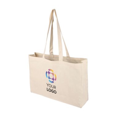 Bolsa de algodón 220 g/m² con fuelle 10 cm