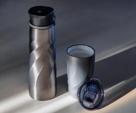 Vaso termo inox reciclado 400 ml cerámico Coppertech tapa