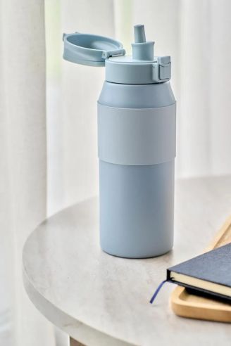 Bidón termo acero 304 800 ml con pajita
