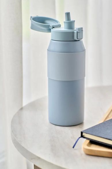 Bidón termo acero 304 800 ml con pajita