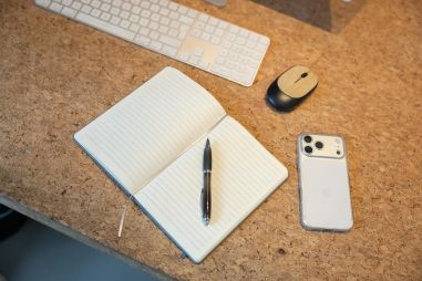 Cuaderno A5 de RPET PU con tapa dura