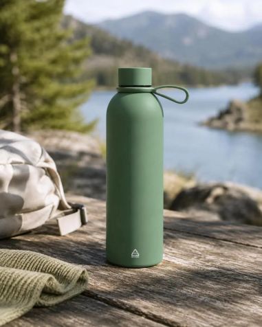 Botella termo reciclada 500 ml tacto suave
