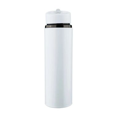 Bidón acero reciclado Zeno 500 ml con pajita