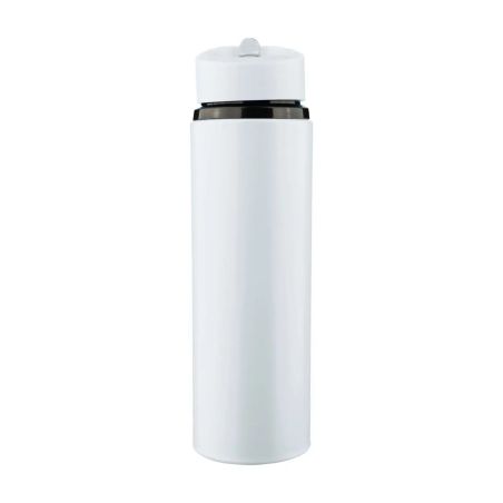 Bidón acero reciclado Zeno 500 ml con pajita