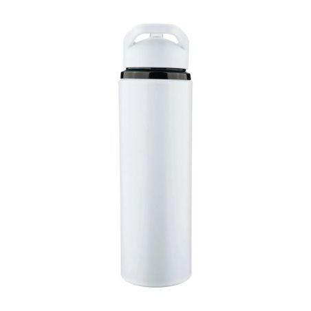 Bidón acero reciclado Zeno 500 ml con pajita