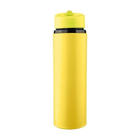 Bidón acero reciclado Zeno 500 ml con pajita