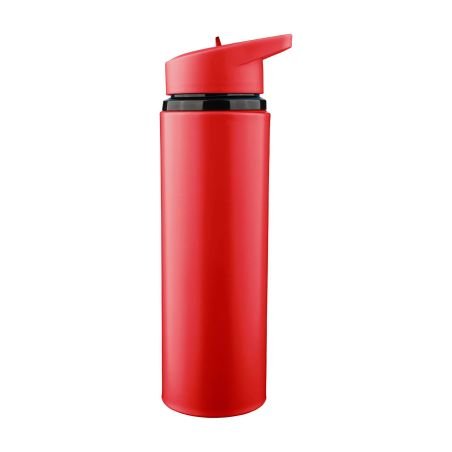 Bidón acero reciclado Zeno 500 ml con pajita